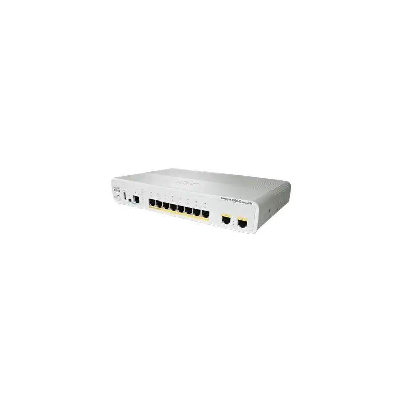 Cisco Catalyst Compact 2960CPD-8PT-L - Commutateur - Géré - 8 x 10 - 100 (PoE) + 2 x 10 - 100 - ... (WS-C2960CPD8PTL-RF)_1